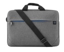 Sacoche pour ordinateur portable - 15.6" - noir et gris, fermeture éclair bleue