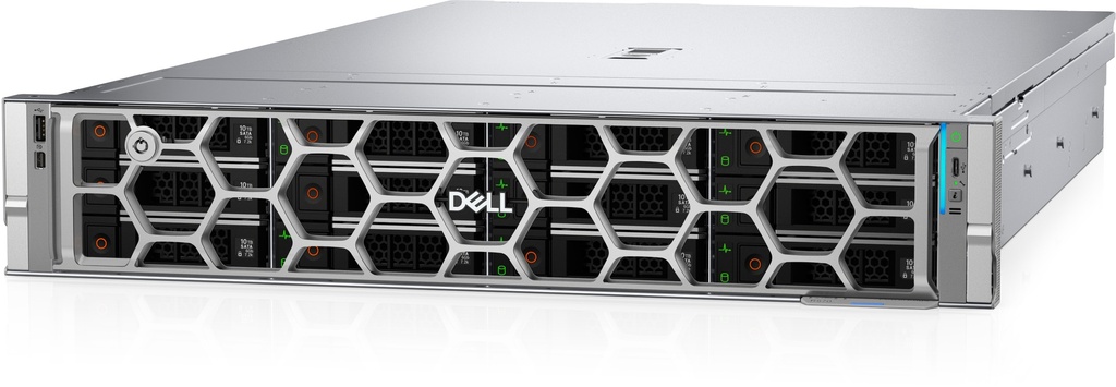 [RCYKN] Serveur - Montable sur rack 2U - 1 voie - 1 x Xeon 6517P / jusqu'à 4.2 GHz - RAM 32 Go - SAS - hot-swap 2.5" baie(s) - SSD 2 x 960 Go - Matrox G200 - Gigabit Ethernet, 10 Gigabit Ethernet - Aucun SE fourni - moniteur : aucun - noir - BTP - Dell Smart Selection, Dell Smart Value - avec 3 ans de base Jour ouvrable suivant
