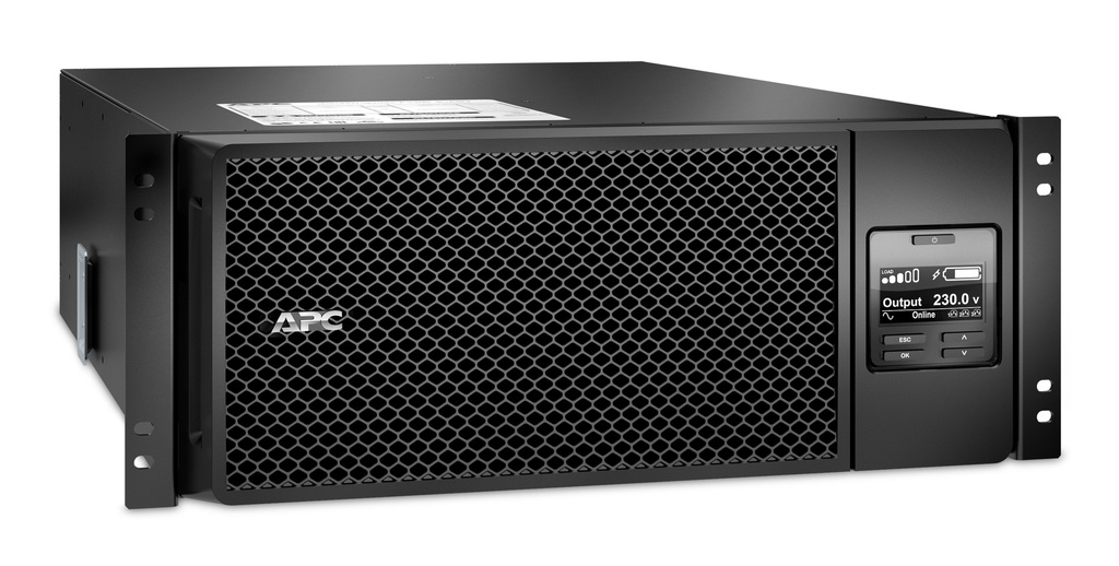[SRT6KRMXLI] Apc APC Smart-UPS On-Line SRT6KRMXLI - 6kW/VA, 6x C13, 4x C19, sortie monophasée câblée, montable en rack, NMC intégré