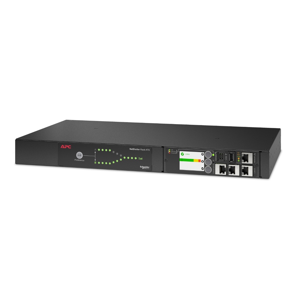 [AP4421A] Apc Rack ATS, 230V, 10A, entrée C14, 12 sorties C13