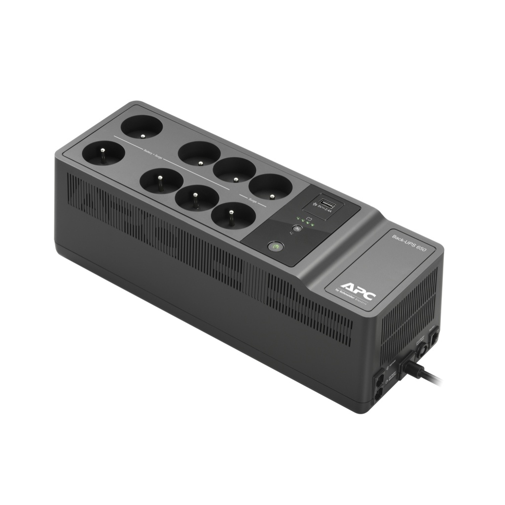 [BE650G2-FR] Apc Back-UPS - Onduleurs monophasés Off-Line -650VA - 230V - 1USB - 6+2 Prises FR